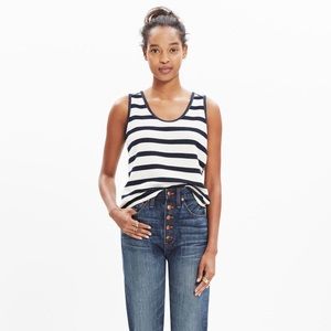 Madewell Coastland Tank Top in Stripe XS